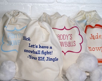 Personalized Indoor Snowball Fight Kit