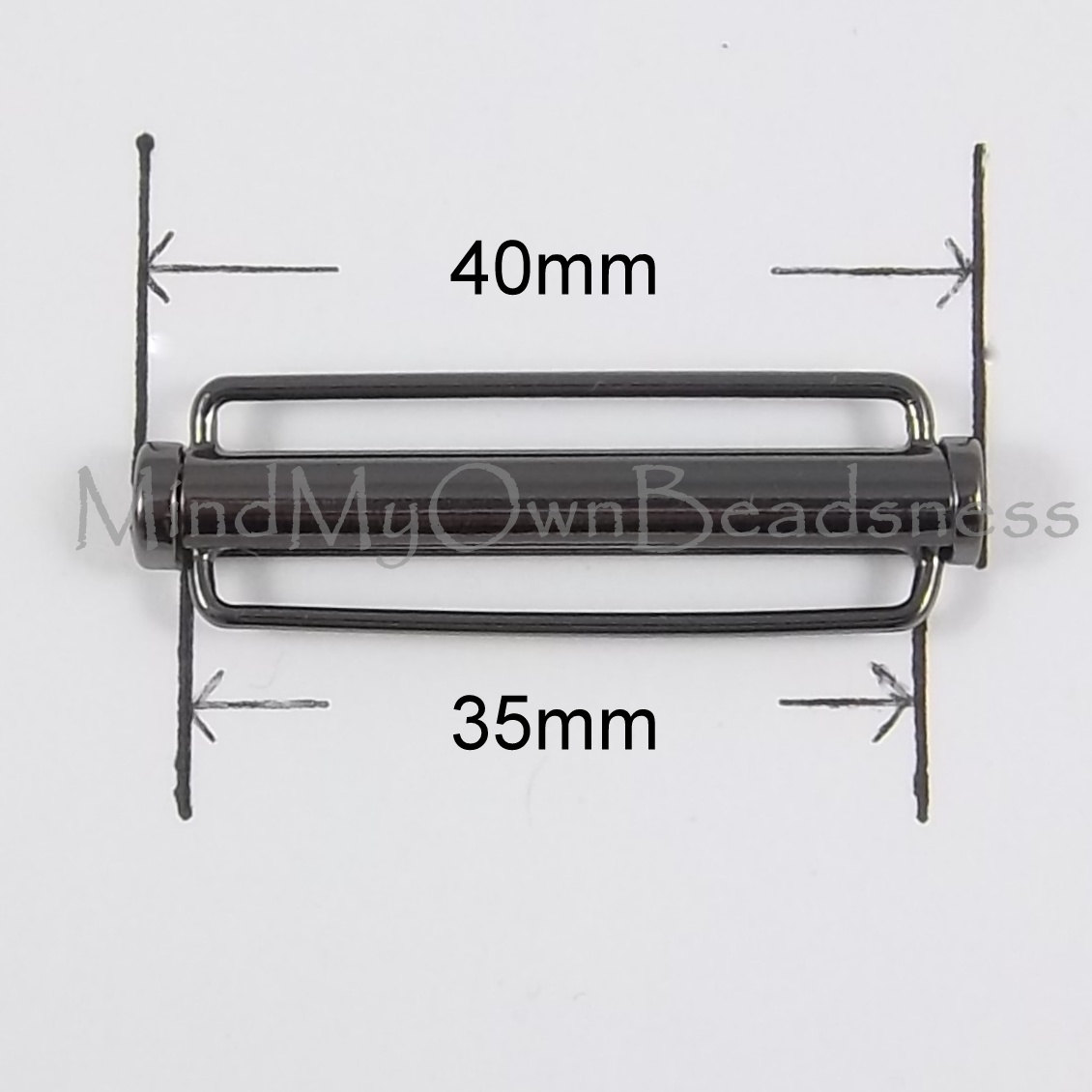 Clasp Slide Lock Tube Clasp With Bar 40mm X 1pc Etsy