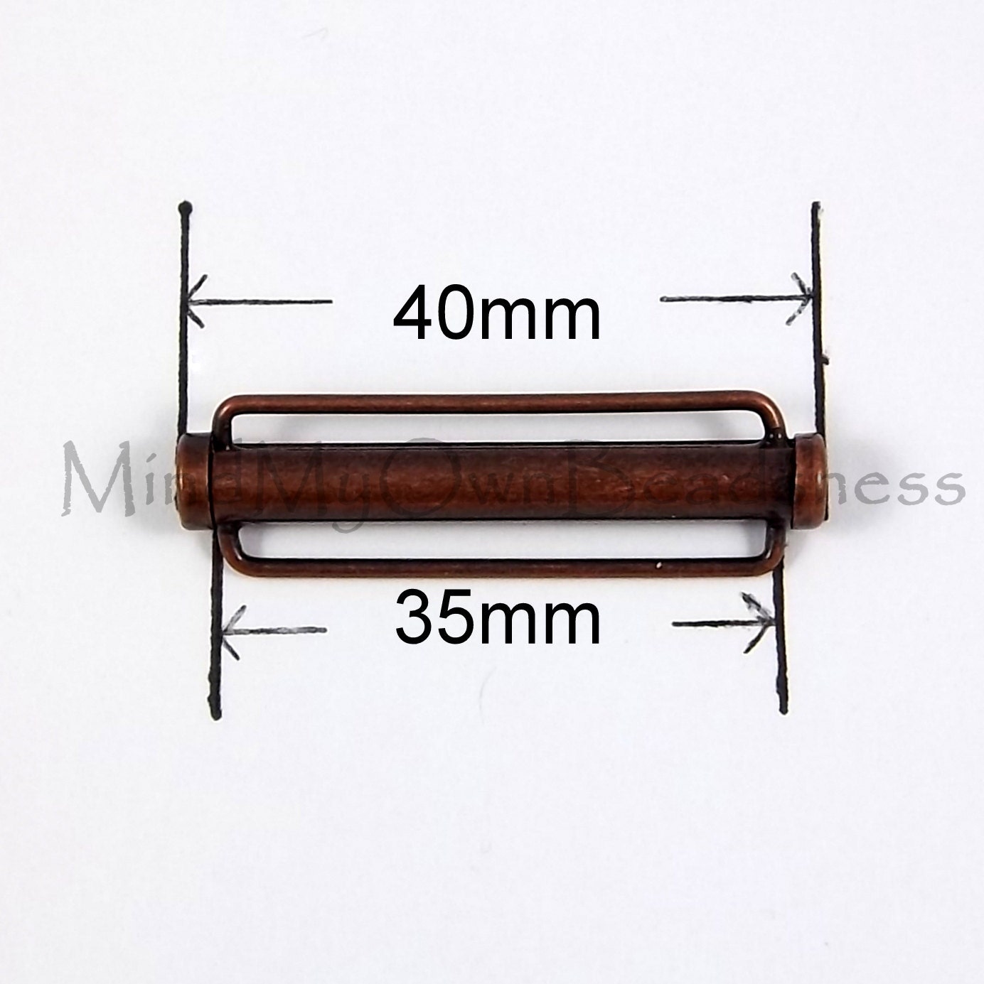 Clasp Slide Lock Tube Clasp With Bar 40mm X 1pc Etsy