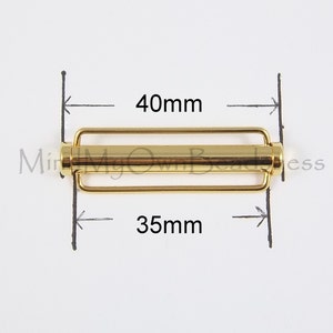 Clasp Slide lock Tube Clasp with Bar 40mm x 1pc image 4