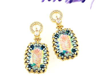 PDF Beading Pattern - Millennium Earrings - Tutorial