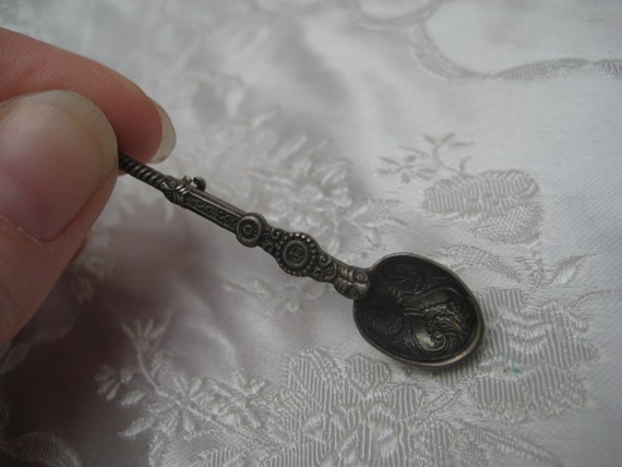 Hallmarked Silver Royal Anointing Spoon Brooch by… - image 1