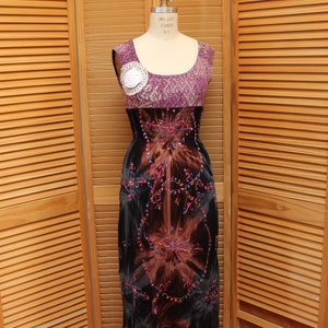 Hippie Festival long dress  Summer clothing Maxi Boho sleeveles Romantic Lace dress Vintage retro embroidery Upcycled clothes XS-Small