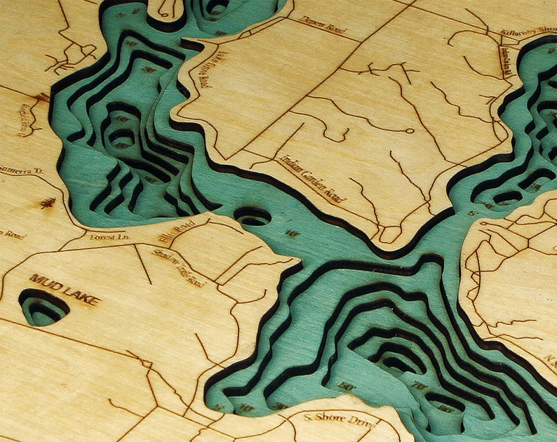 WALLOON LAKE MICHIGAN 16 X 20 Lasercut Etsy