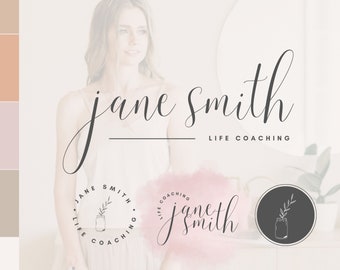 JANE feminine branding kit, feminine logo, premade logo, minimal logo design, custom logo design, branding logo, photographer logo,