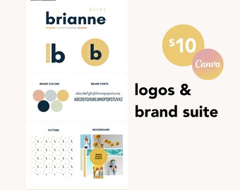 Coach Logo and Branding Design - Logo Design - Podcast Logo - Branding Kit - Colorful Logo Design - Canva Template - Kelly Brito