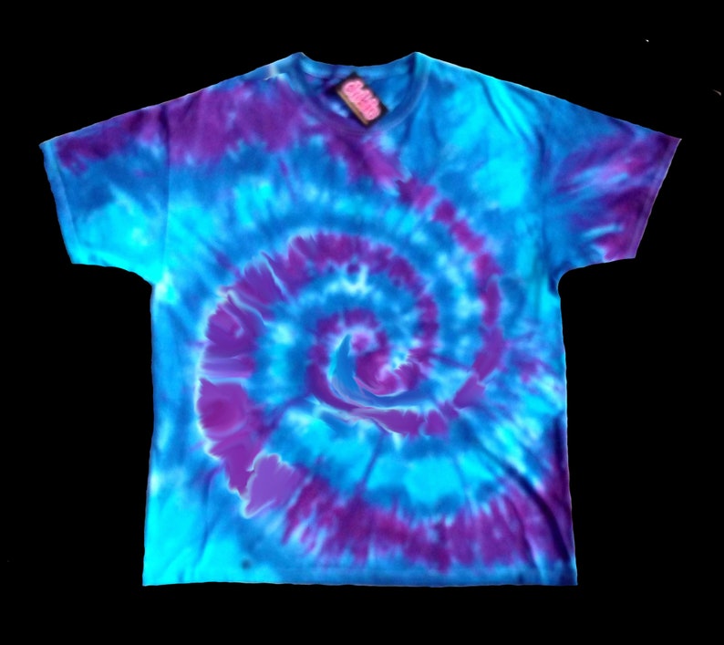 Purple Spiral Tie Dye Shirt | Etsy