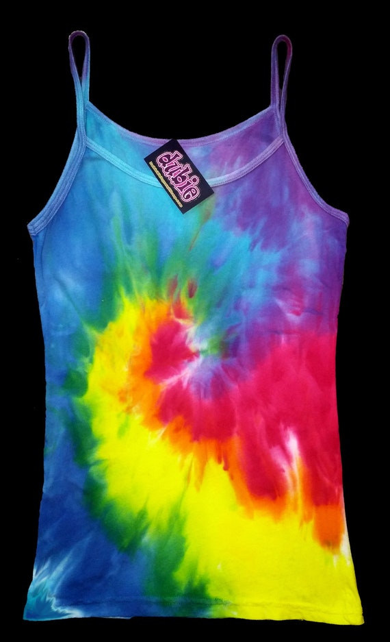 rainbow spaghetti strap shirt