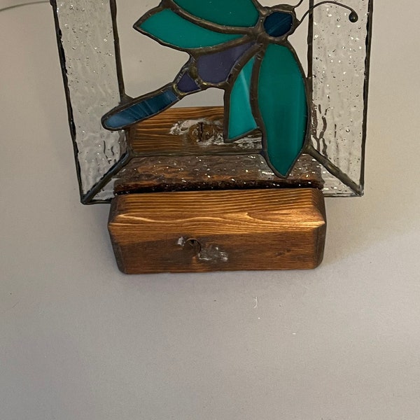 Stained Glass Wooden Display Base Etsy