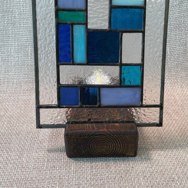 Lighted Stained Glass Display Stand Etsy