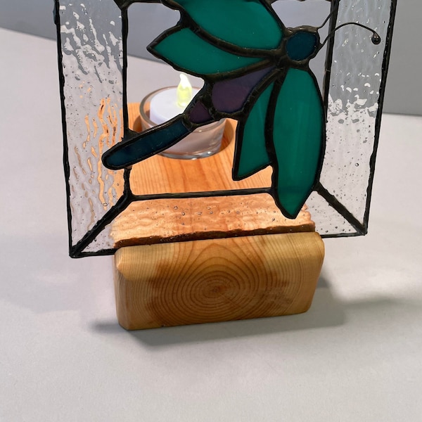Lighted Stained Glass Display Stand Etsy