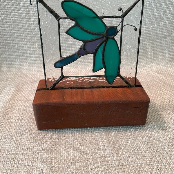 Lighted Stained Glass Display Stand Etsy