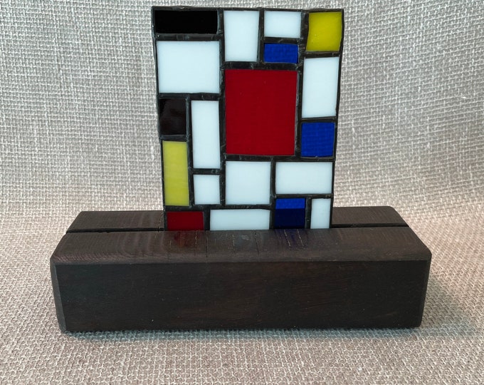 2 Sided Display Stand Fused Art Stand Stained Glass Stand Etsy