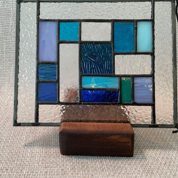 Lighted Stained Glass Display Stand Etsy