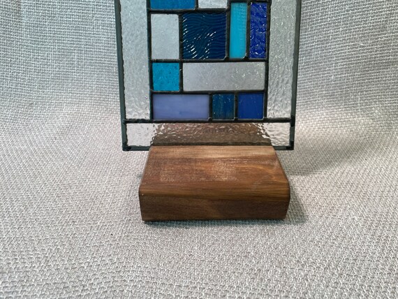 Stained Glass Display Stand, Fused Glass Stand, Reclaimed Wood Stand, Art  Display Stand, Fused Glass Art Holder, Stained Glass Art Holder 