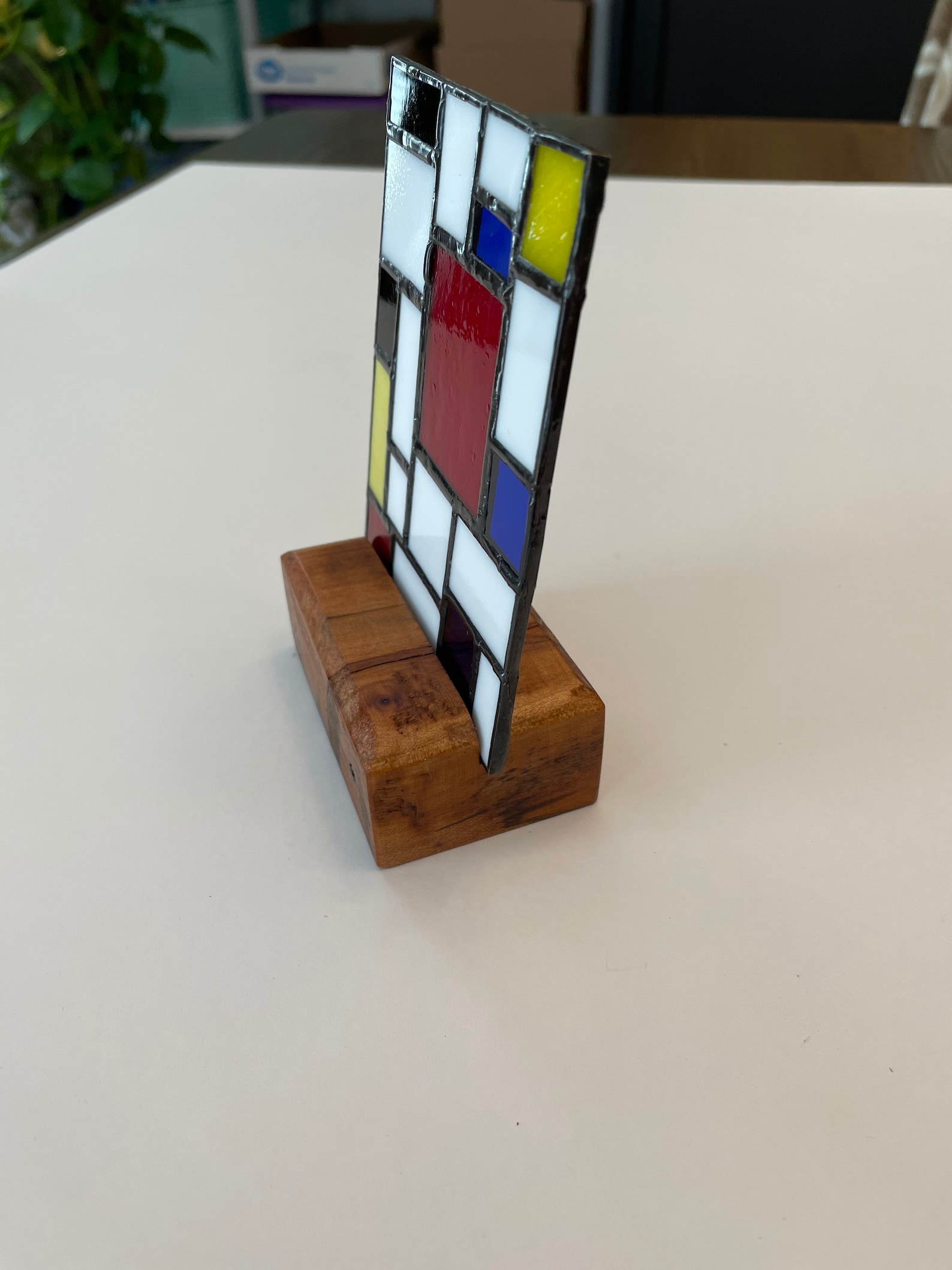 Wood Display Stand for Art Small Stained Glass Display Stand Etsy