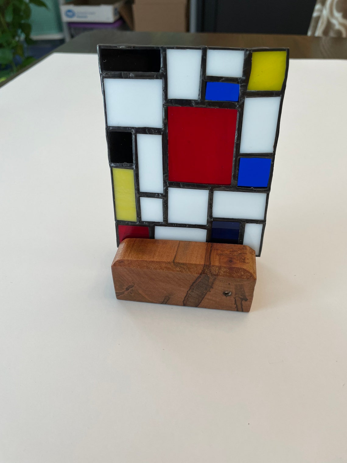 Wood Display Stand for Art Small Stained Glass Display Stand Etsy