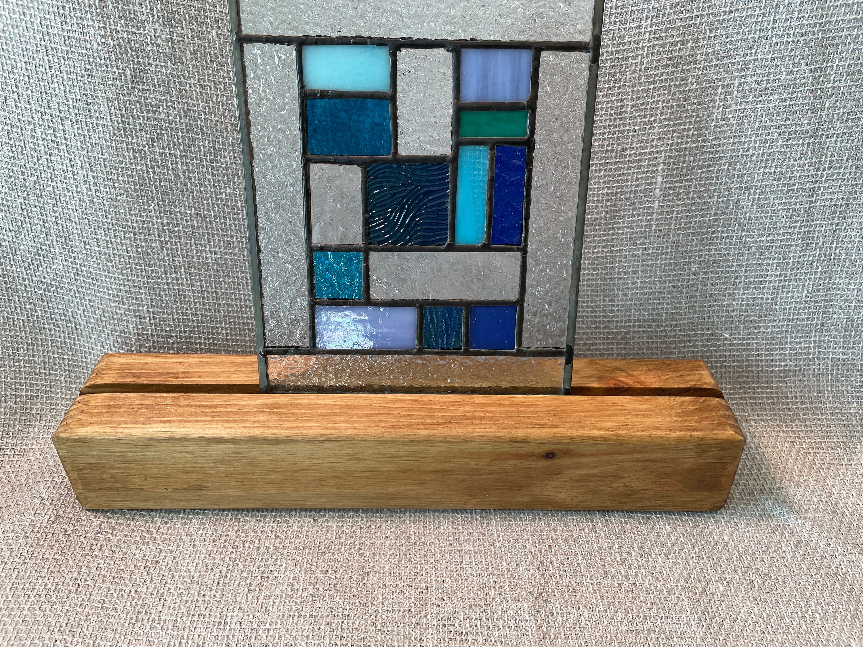 Display Stand for Art, Stained Glass Art Display Stand, Fused Glass Art  Stand, Reclaimed Wood Art Stand, Art Display Stand, Glass Art Stand 