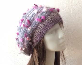 Slouchy Beanie Women, Boho Hat, Reversible Hat, Woman Winter Hat, Beanie Hat, Knit Beanie, Knit Hat Woman, Winter Hat for Women