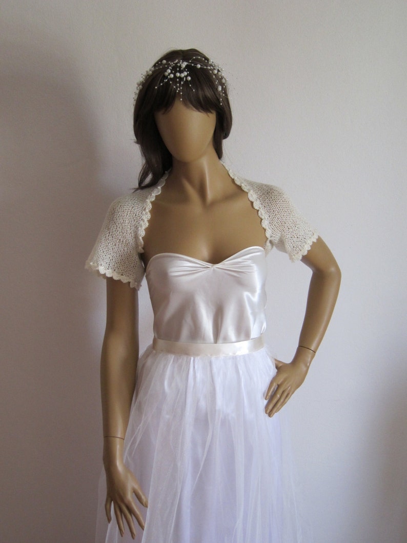 ivory bridal shrug