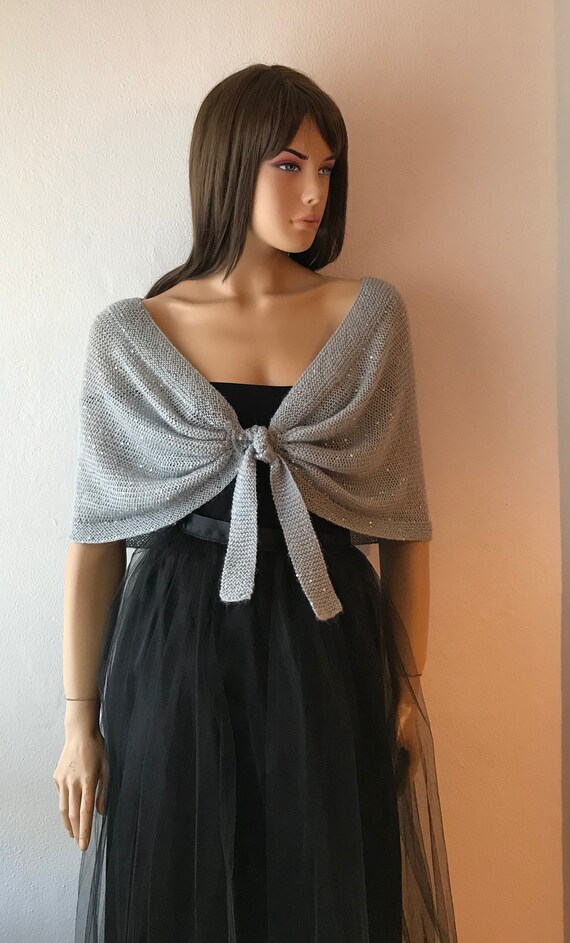 silver shoulder wrap