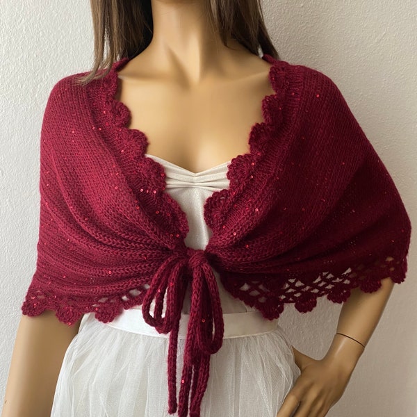 burgundy plaid shawl