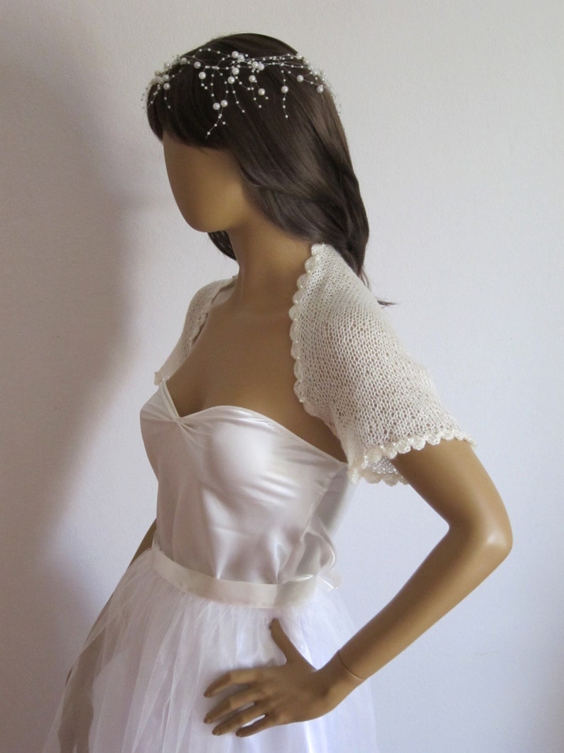 ivory bridal shrug