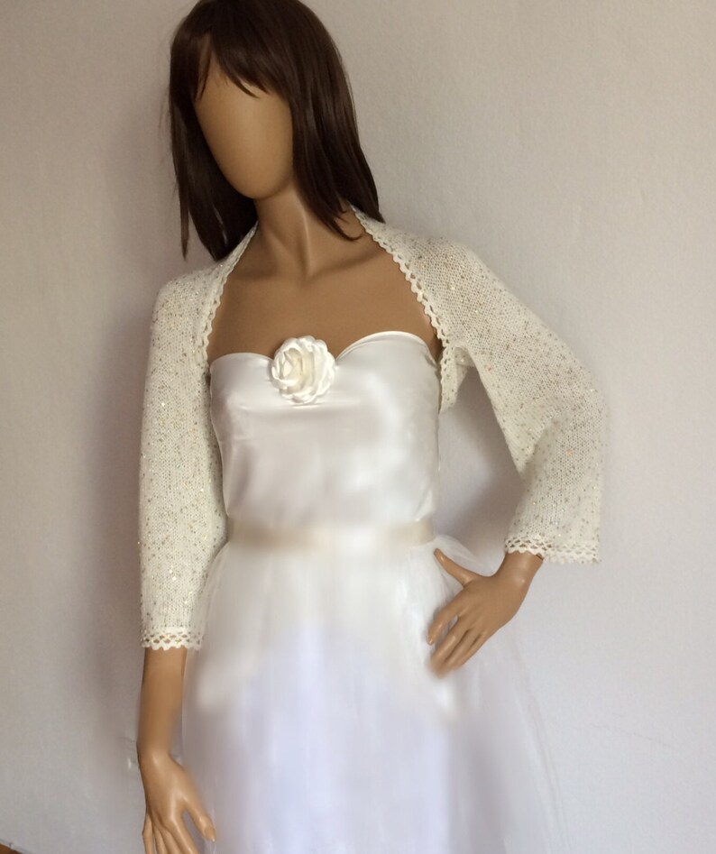 Gold Shrug, Sequin Bridal Bolero, Sequin Shrug, Gold Wedding Bolero