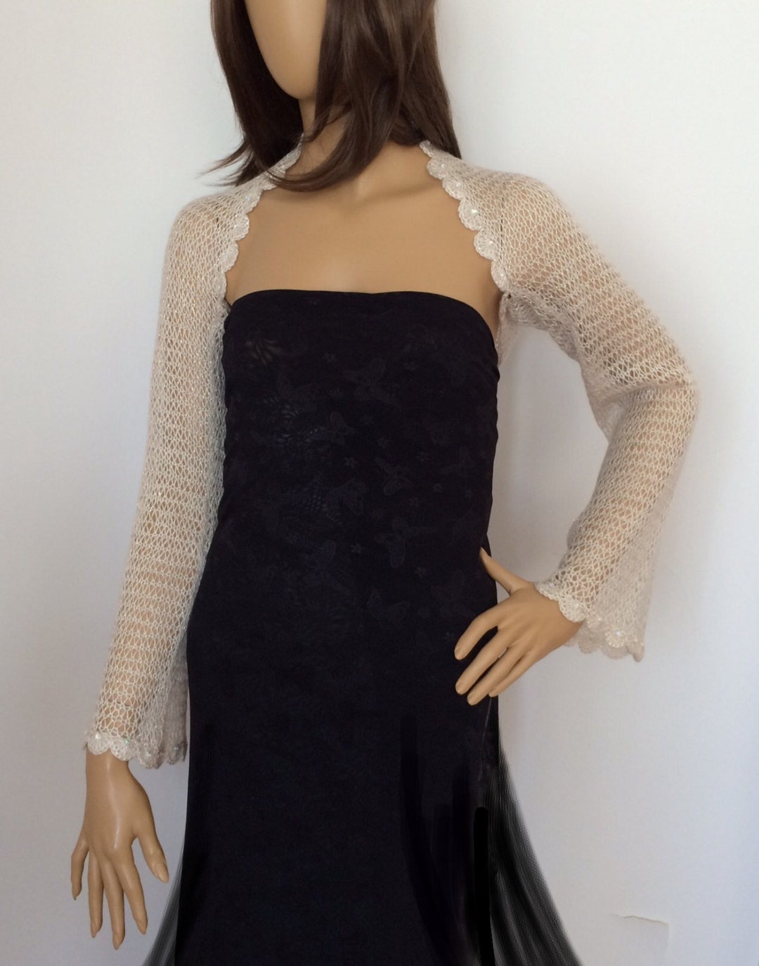 Buy Bridal Shrug, Champagne Shrug, Sheer Shrug, Wedding Bolero, Evening  Shrug Online in India