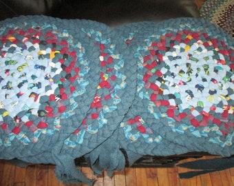 14 inch Teal Mix Chair Pad Set