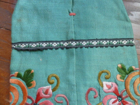 Vintage Chinese Silk Embroidered Purse Pouch Bag … - image 7