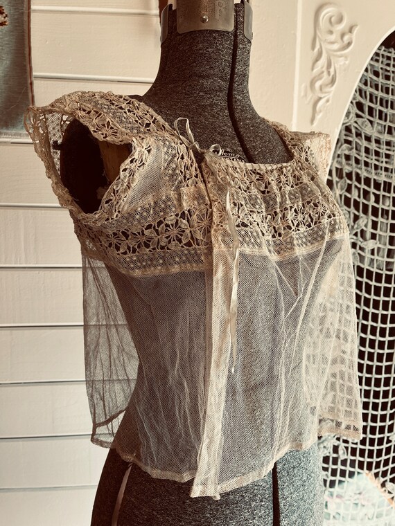 Beautiful Edwardian Victorian Lace Camisole or Co… - image 4