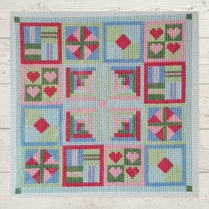 PDF Cross stitch pattern Patchwork, counted cross stitch chart