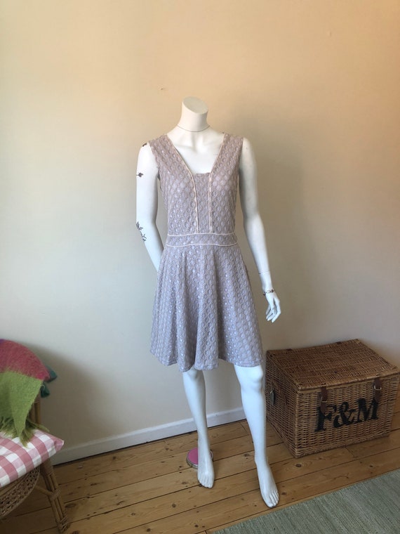Vintage Lace Party Dress, Nude Fit and Flare Gown, UK Size 14 04220100 -  Etsy