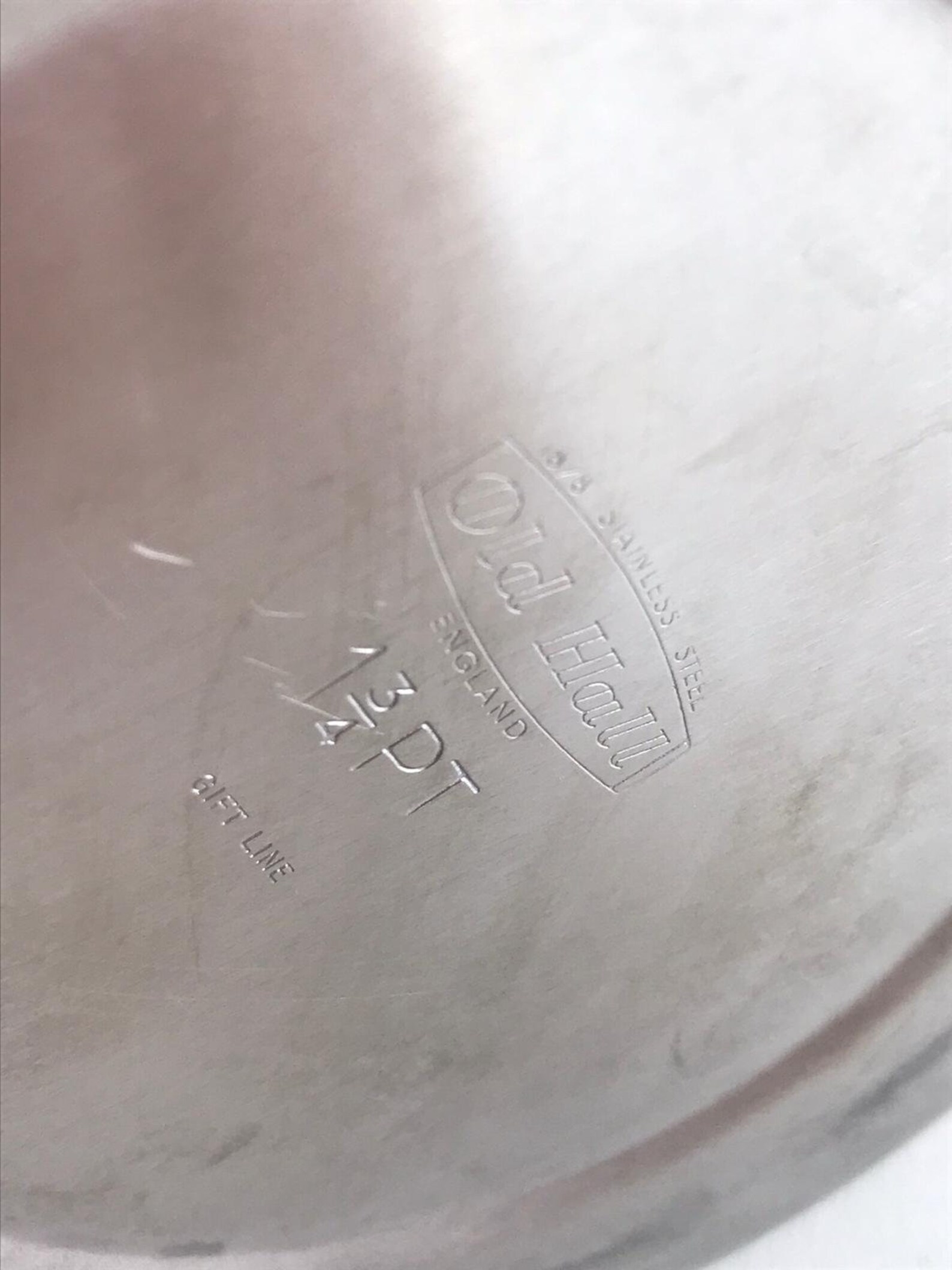 Vintage teapot Old Hall stainless steel tea pot 1 3/4 pint Etsy