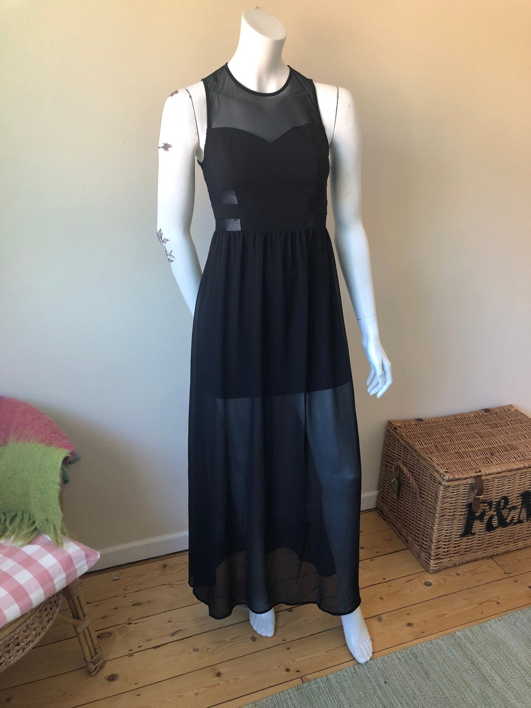 sequin dress navy blue Karissa Long Sleeve Formal DARIA black textured silk open shoulder mini dress TAILLE:36 Black Lace Sleeveless Dress