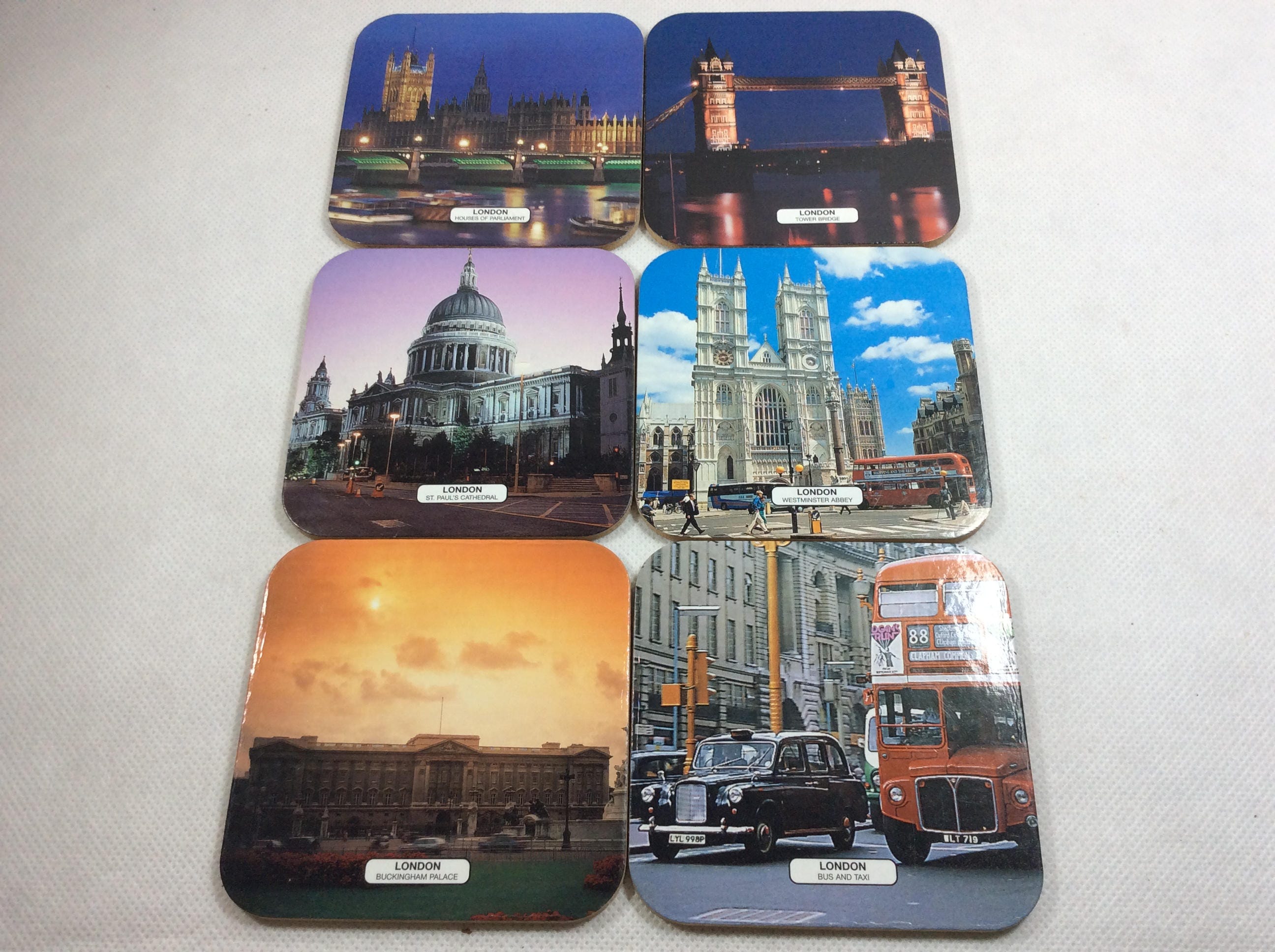 Vintage English London Views Scenes Of London Placemats Place Table