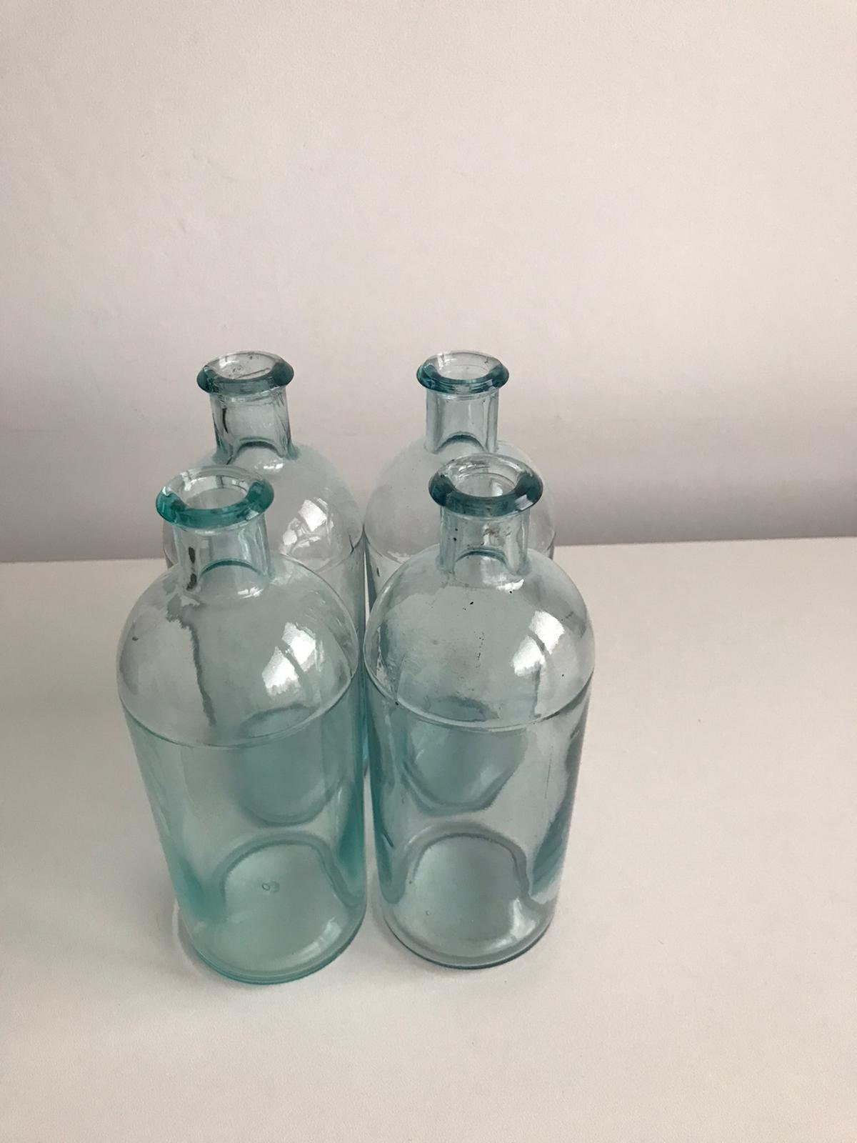 Botellas de boticario vintage conjunto de 4 tarros químicos | Etsy