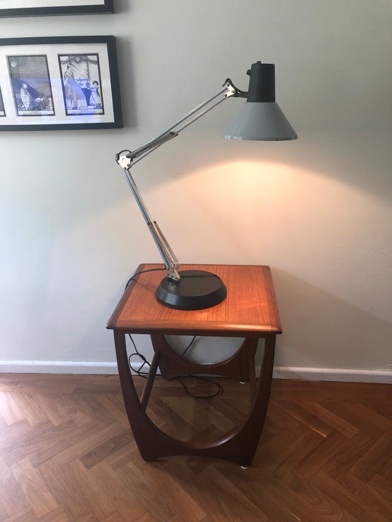 Vintage Desk Lamp Anglepoise Style Goose Neck 1960s Black And Etsy