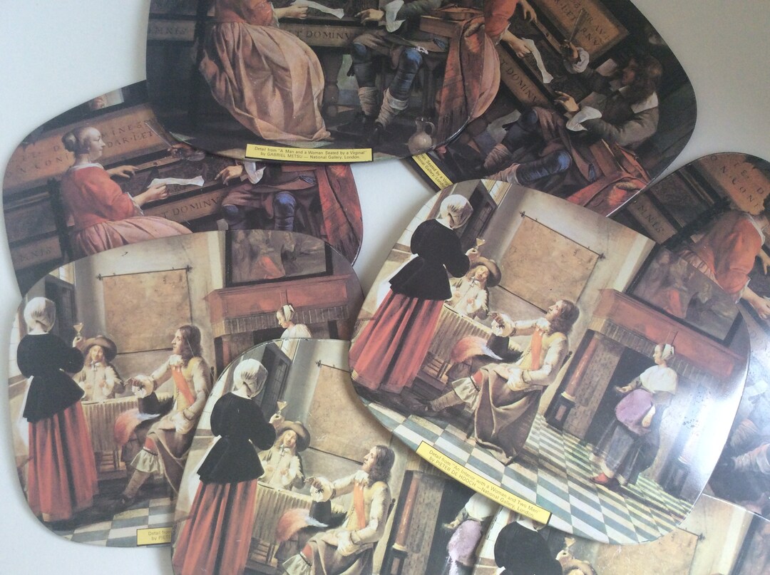 Vintage Placemats Set of 8 Place Mats Dutch Interiors Metal Etsy UK