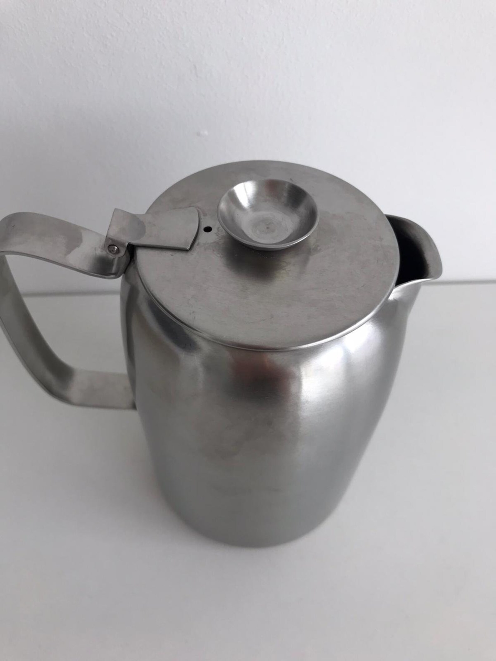 Vintage teapot Old Hall stainless steel tea pot 1 3/4 pint Etsy