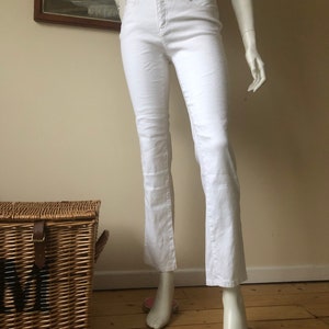 Vintage Armani jeans, white Giorgio Armani jeans, 1990s slim fit jeans, size 6 - 8 UK, size 2 - 4 US, 03220300