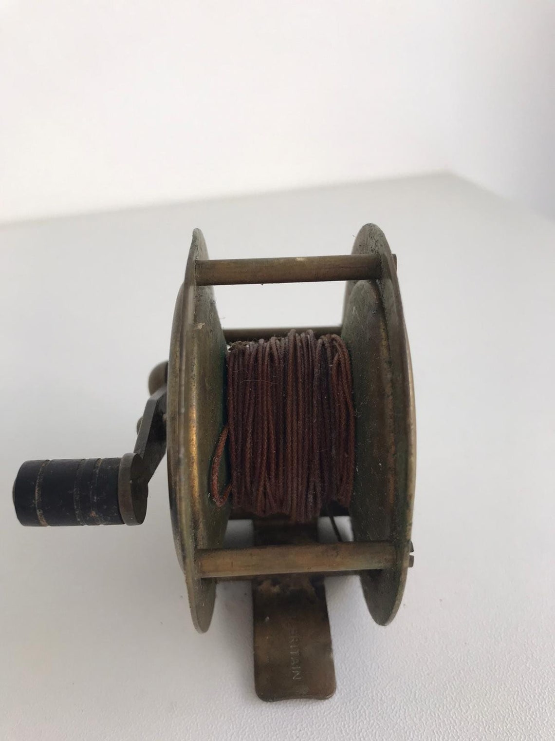 Antique brass fishing reel The Milbro brass anglers reel Etsy