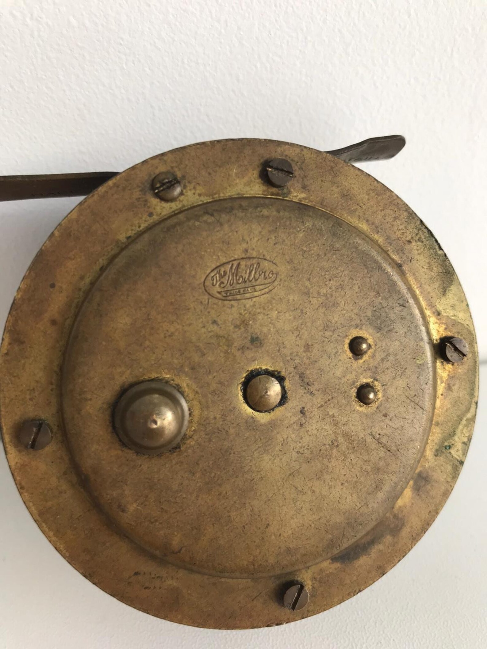 Antique Brass Fishing Reel the Milbro Brass Anglers Reel Etsy Australia