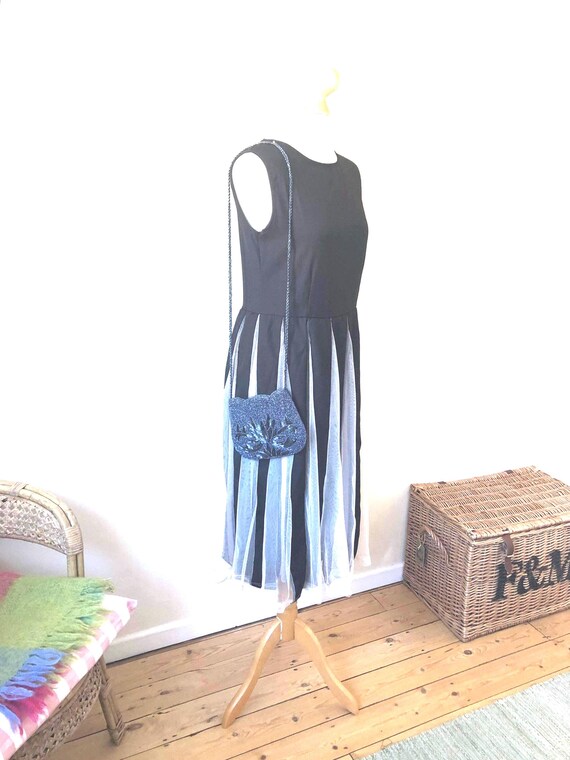 corset dress with tulle Blue Corset Tulle Maxi Dress – Montsand