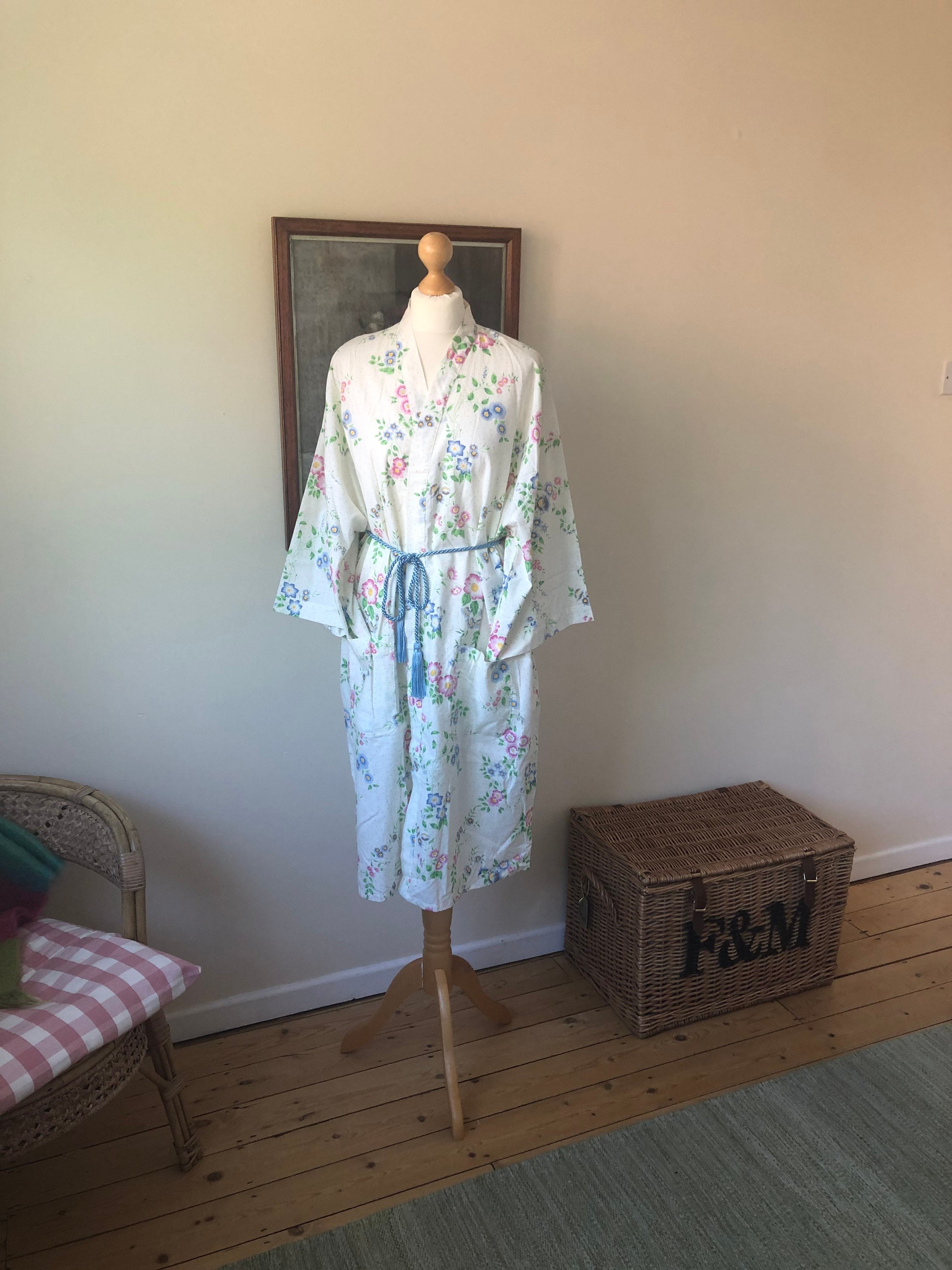 Robe kimono blanche sales