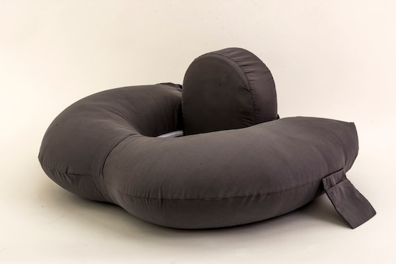 Delux Twins Nursing Pillow In Grey Etsy