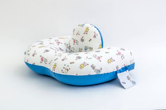 Twins Nursing Pillow With Rabbitsblue Base Etsy