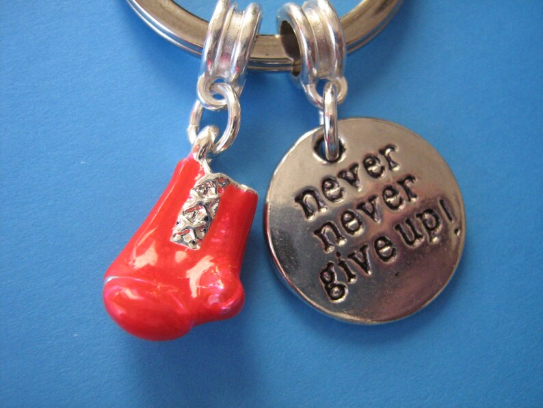 Boxing Glove Keyring Red Boxing Keychain Boxing Jewelry Etsy