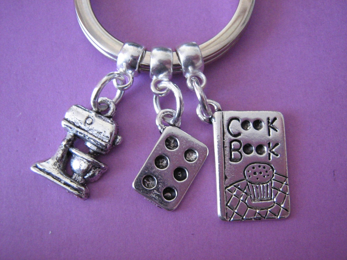 Baking Keyring Cooking Keychain Cook Book Food Mixer Cooks Etsy UK